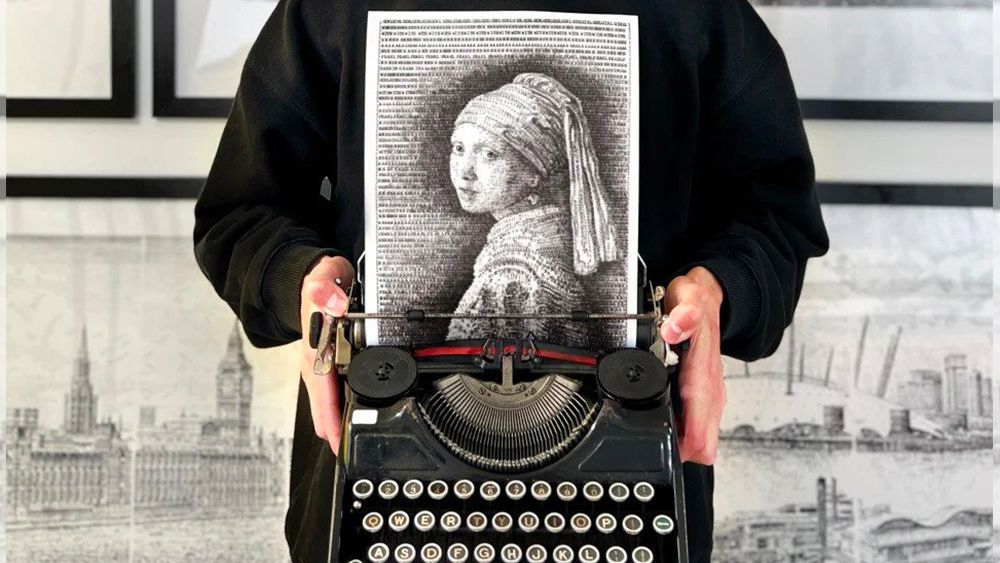 So you're telling me this art was created with a typewriter?