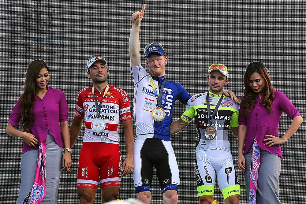 John Murphy (UnitedHealthcare) celebrates his stage win