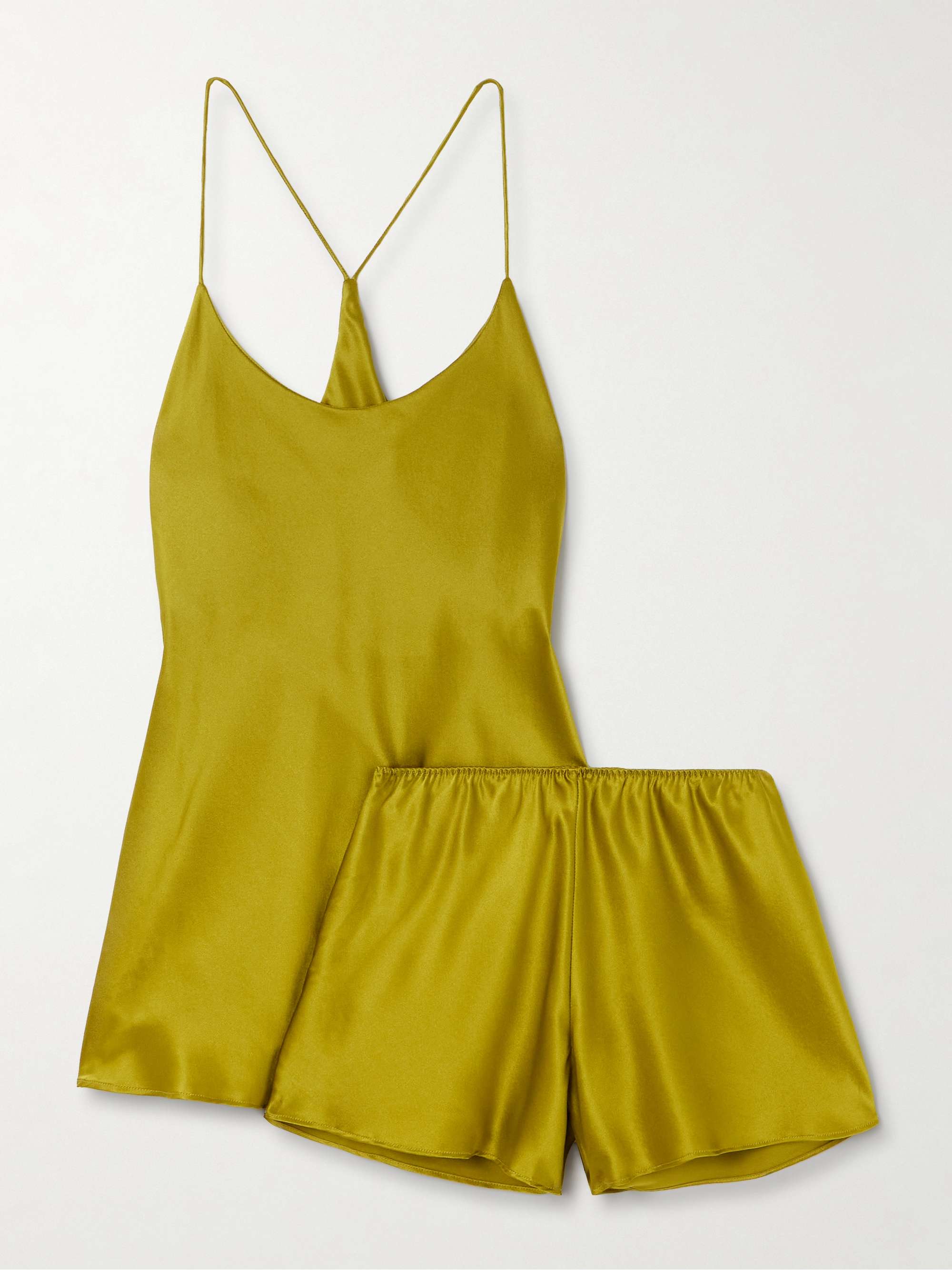 Bella Silk-Satin Pajama Set