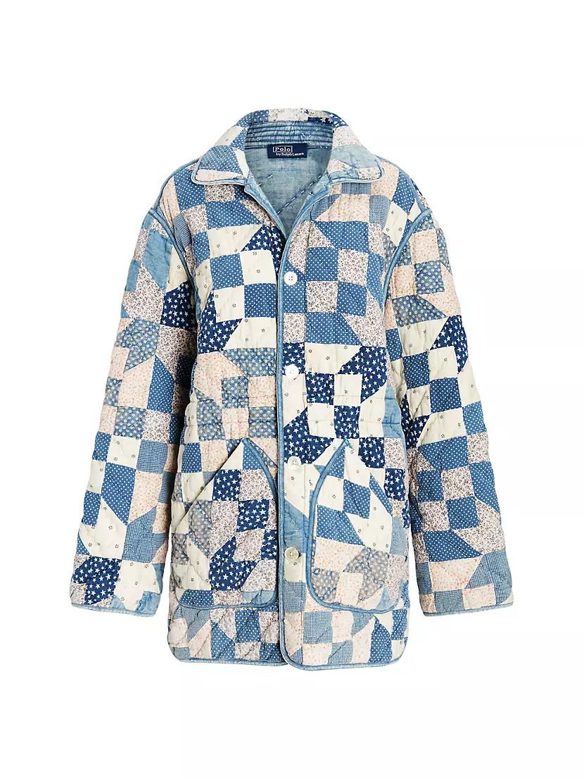 Patchwork Cotton Padded Coat