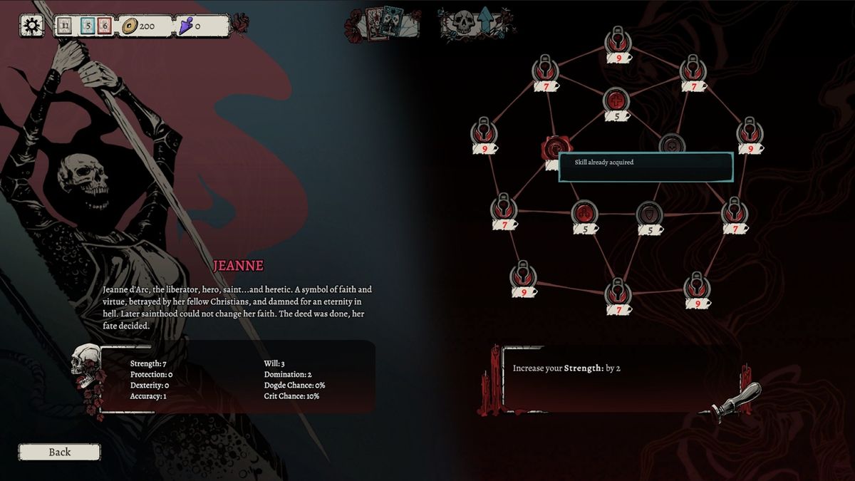 An image from Roguelike deckbuilder Nadir