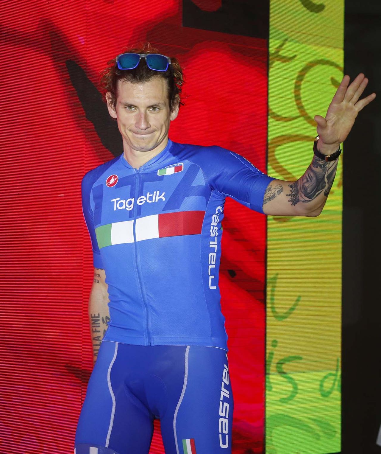 Filippo Pozzato is with the Italian team in Argentina.
