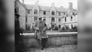 King Edward VII (1841-1910) at Balmoral, Scotland, 1908. From Queen Alexandra's Christmas Gift Book, Photographs from My Camera, by Queen Alexandra, published by The Daily Telegraph