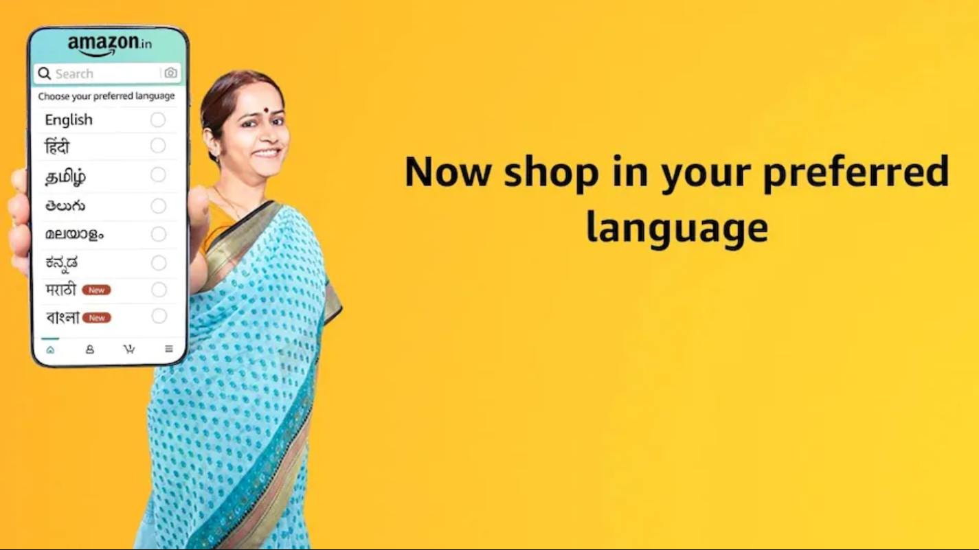 Amazon India uses regional Indian languages to lure more customers