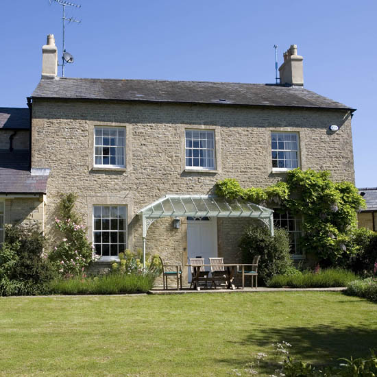 house with garden