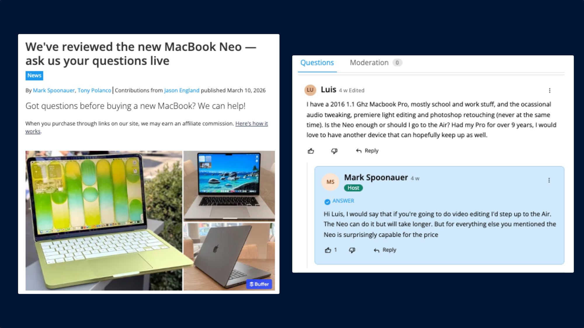 Live Q&amp;amp;A on Tom's Guide