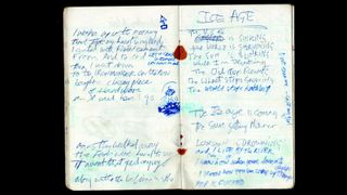 Joe Strummer's notebook with lyrics for Ice Age (which were later used for London Calling) 