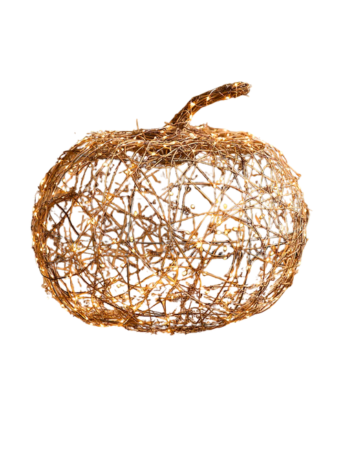 Illuminated Vine Pumpkin