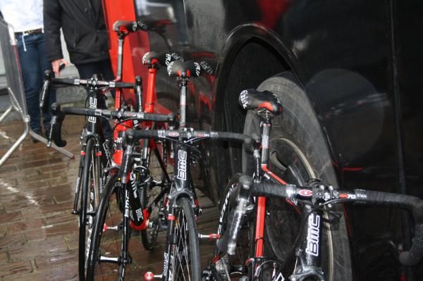 The BMC bikes at the start