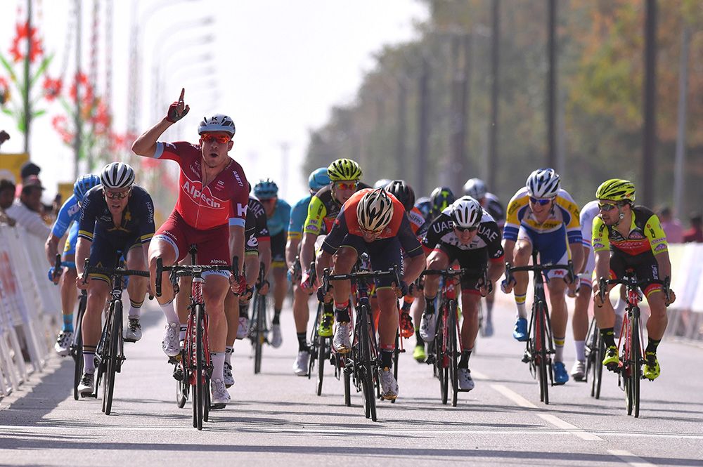 Alexander Kristoff (Katusha-Alpecin) wins stage one of the Tour of Oman