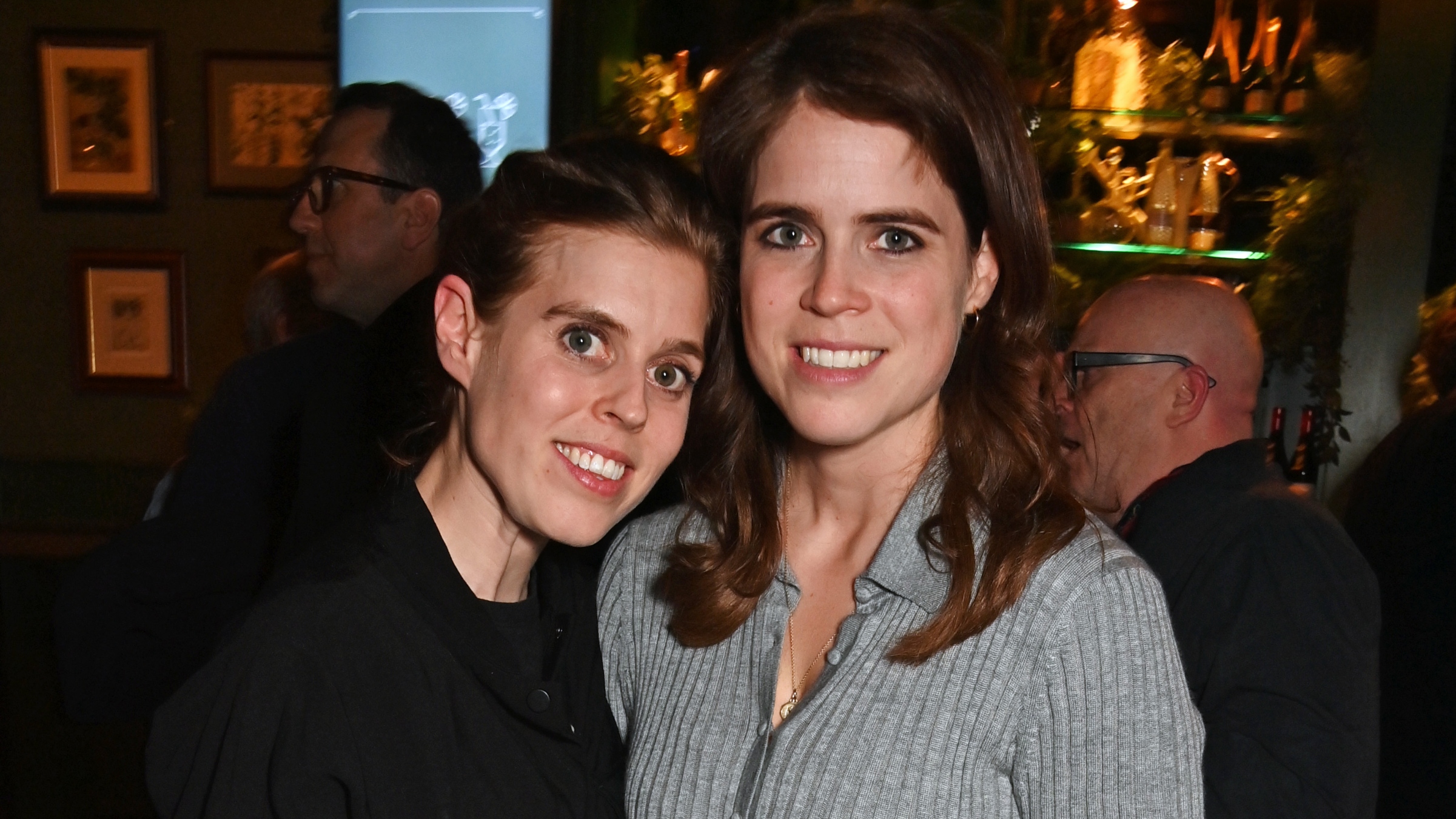 Princess Beatrice of York and Princess Eugenie of York attend the Ellie Goulding x SERVED Private Party at Royal Albert Hall on April 11, 2024