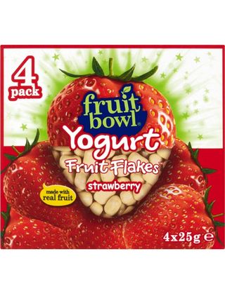 Fruit Bowl Yogurt Fruit Flakes Strawberry