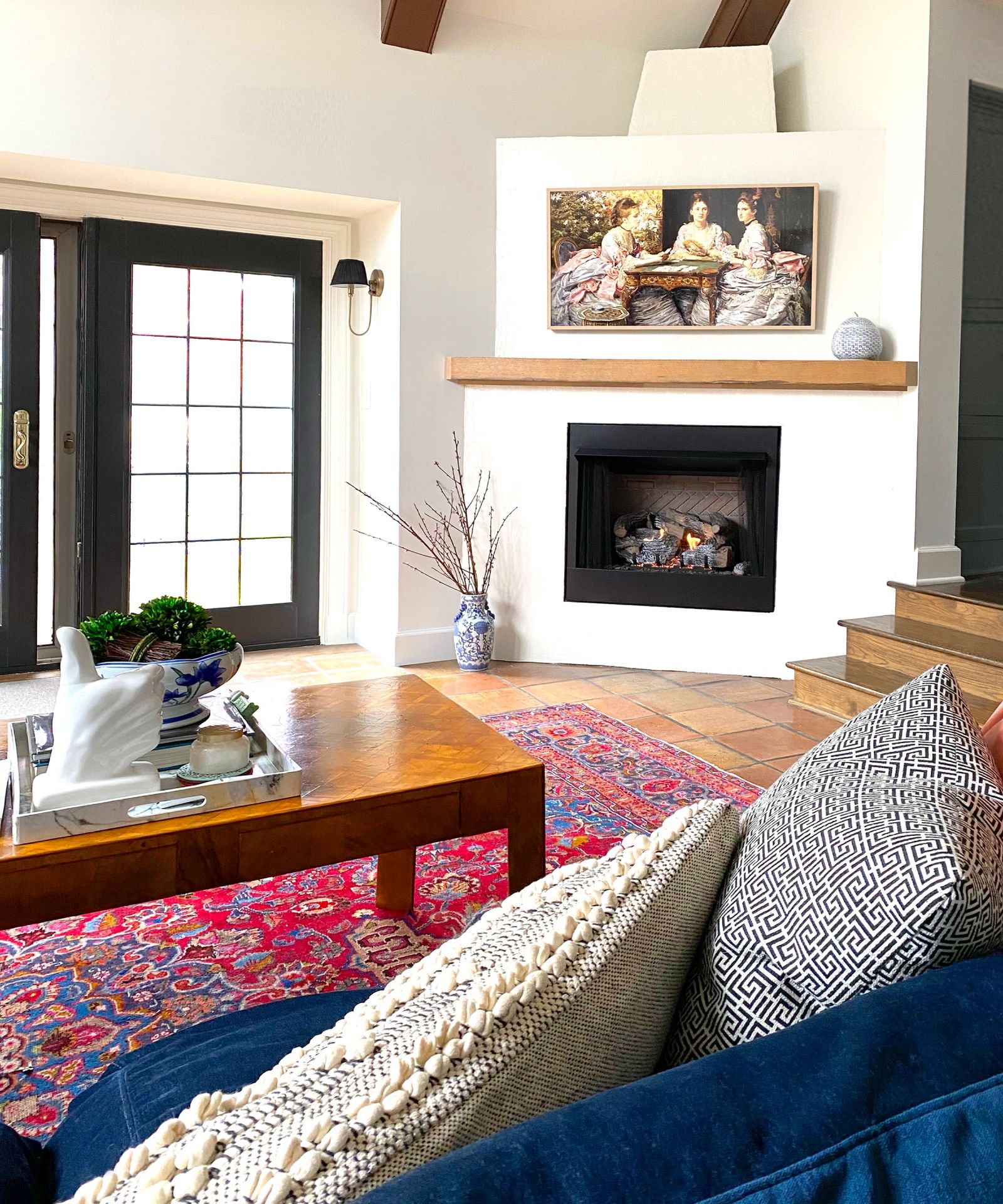 12 corner fireplace ideas – cozy looks to warm up the living room ...