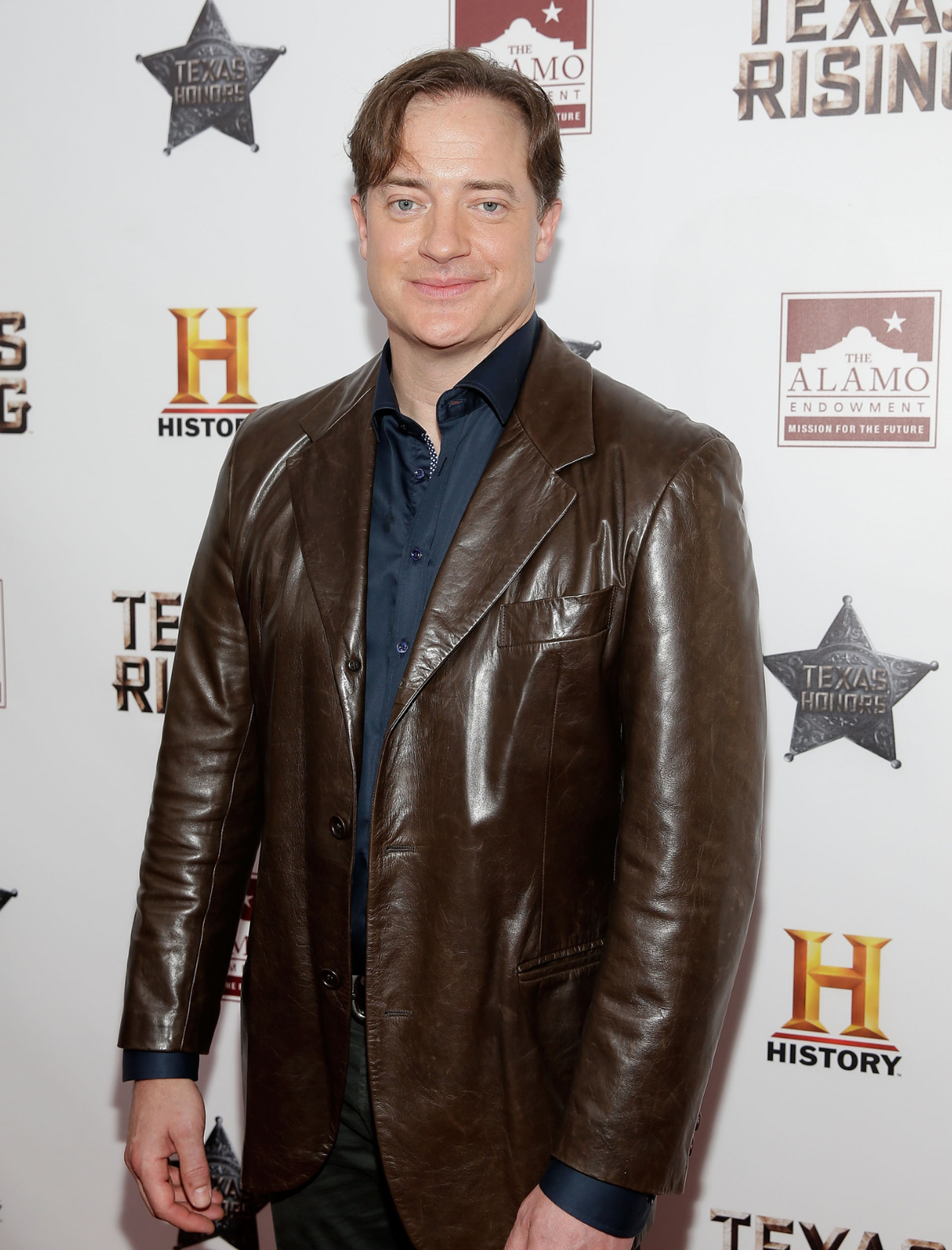Brendan Fraser attends Texas Honor's event celebrating the release of history miniseries Texas Rising 2015 in San Antonio, TX