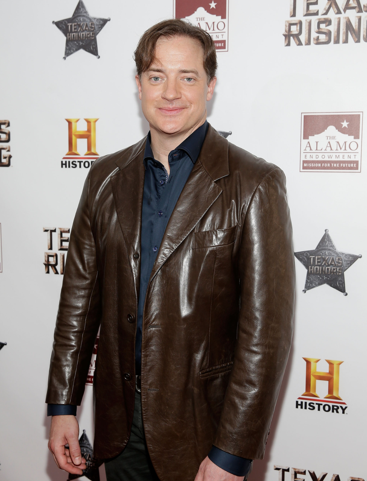 Brendan Fraser attends Texas Honor's event celebrating the release of history miniseries Texas Rising 2015 in San Antonio, TX