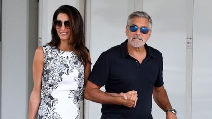 Amal and George Clooney arriving in Venice