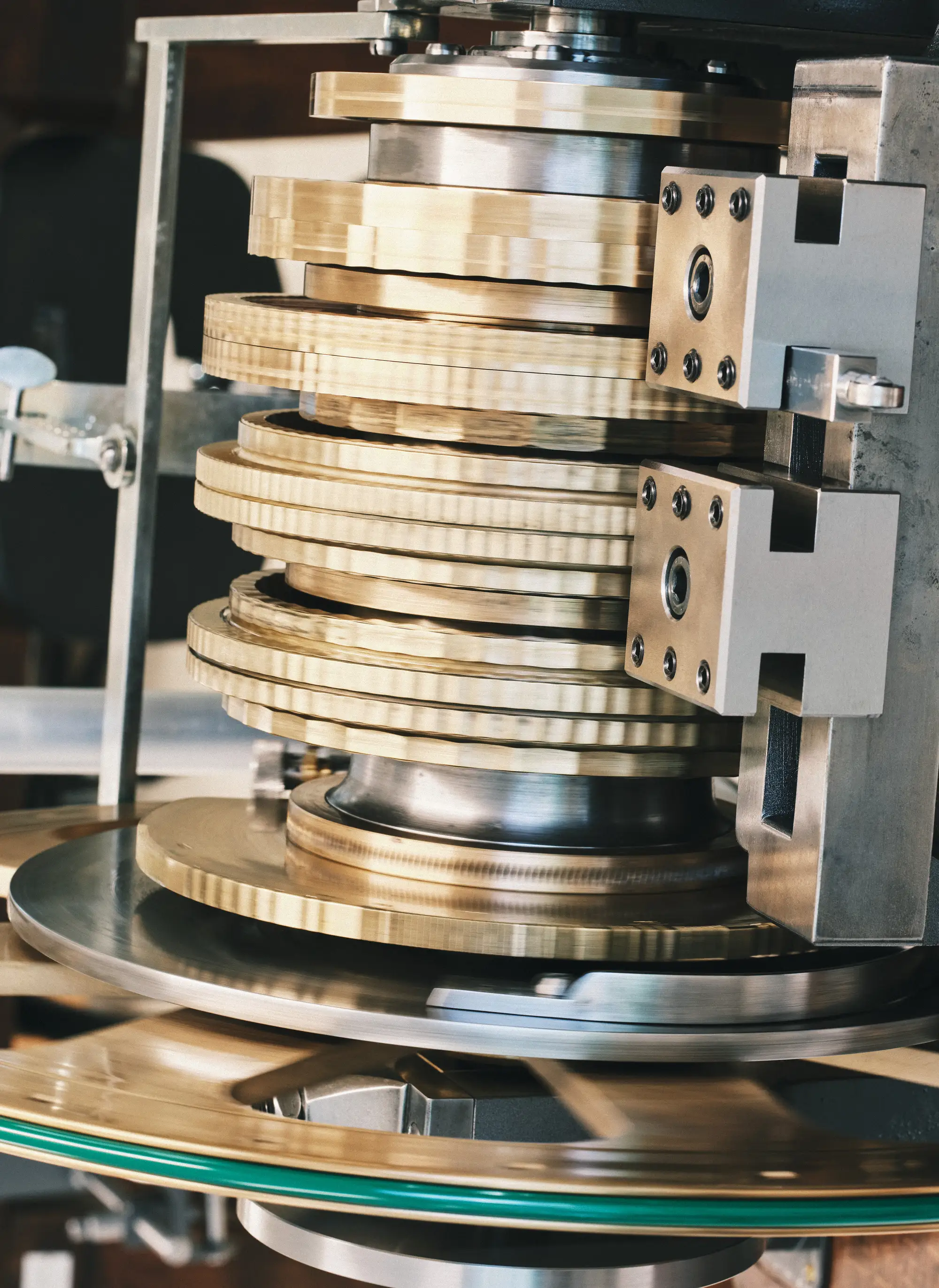 One of the vintage engraving machines used to decorate movement parts with embellishments that modern equipment cannot replicate.