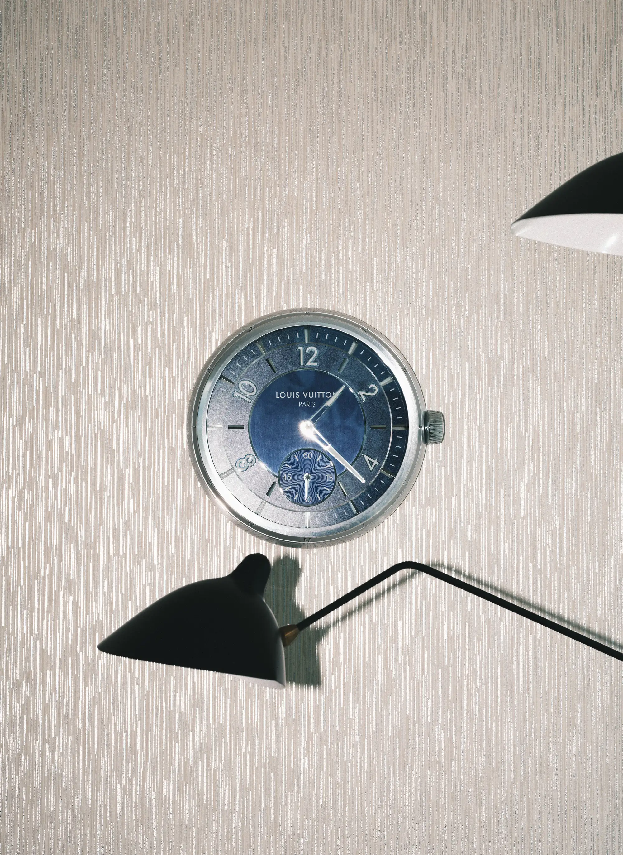 A wall clock in the factory