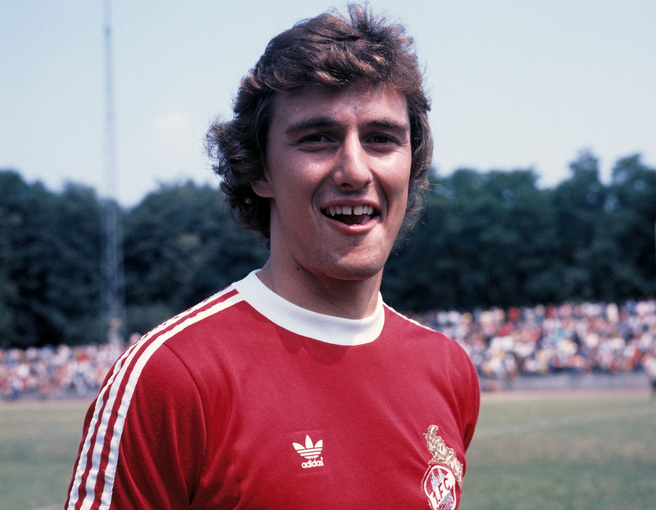 Dieter Muller of Koln during the 1976/77 season