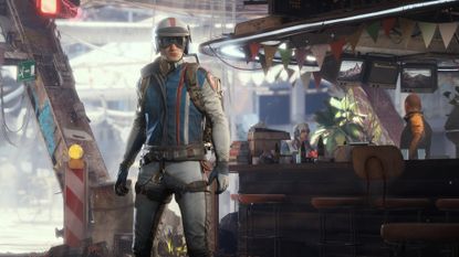 A player in the hub of Arc Raiders