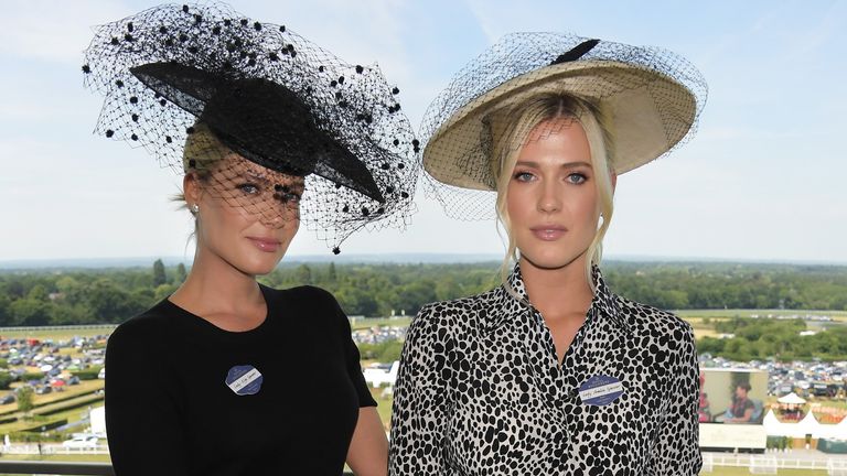 eliza spencer and lady amelia spencer at royal ascot