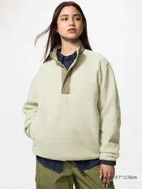 Uniqlo Fleece Button-Up Pullover Uniqlo Fleece Button-Up Pullover