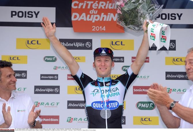 Jan Bakelants on the podium