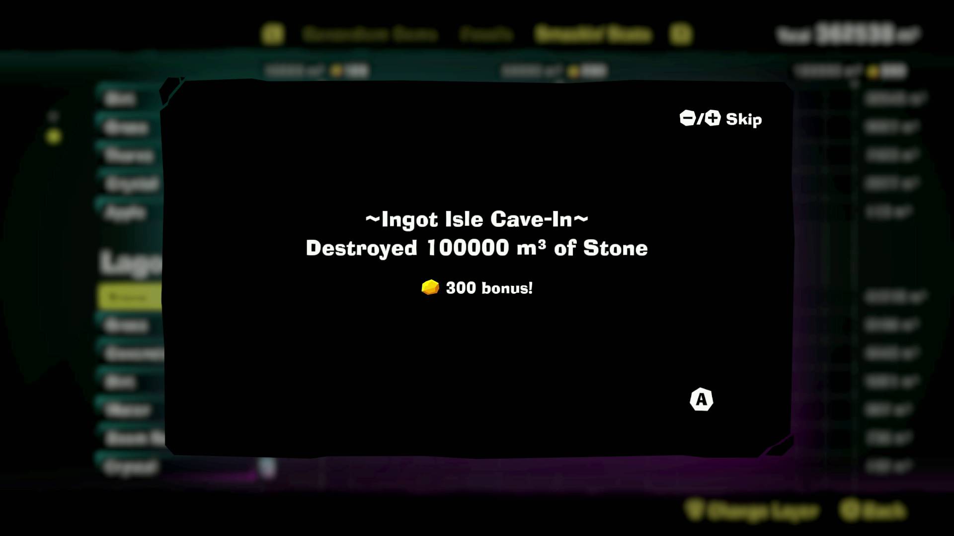 Donkey Kong Bananza smashin stats for ingot isle