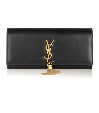 Saint Laurent + Monogramme Leather Clutch Bag