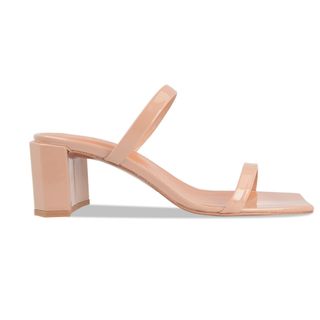 By Far + Tanya Nude Patent Leather