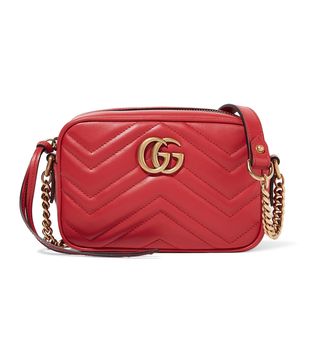 Gucci + GG Marmont Camera Mini Quilted Leather Shoulder Bag