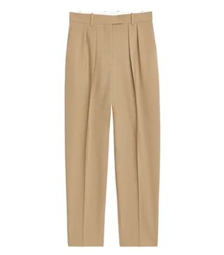 Arket + Wool Hopsack Tapered Trousers
