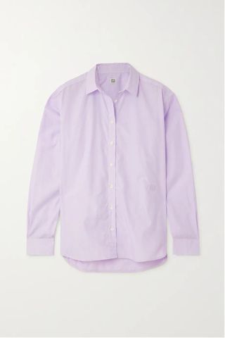 Totême + Signature Striped Organic Cotton and Lyocell-Blend Poplin Shirt