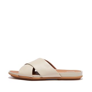 Fitflop + Gracie Leather Cross Slides