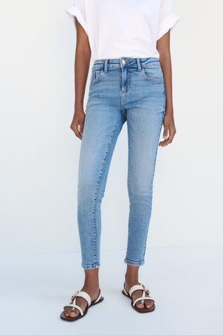 Zara + Z1975 Mid-Rise Skinny Jeans