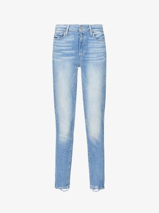 Selfridges + Hoxton Frayed-Hem Ultra-Skinny High-Rise Jeans
