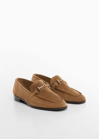 Mango + Suede Leather Moccasin