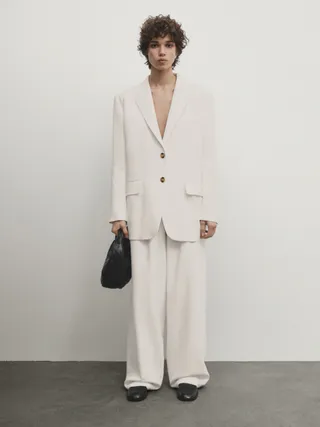 Massimo Dutti + Oversize Suit Blazer