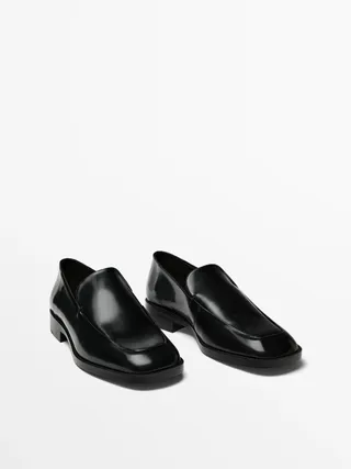 Massimo Dutti + Square-Toe Loafers