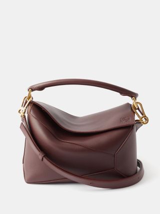 Loewe + Puzzle Small Grained-Leather Cross-Body Bag