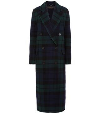 Burberry + Double-Breasted Tartan Wool and Cashmere-Blend Coat