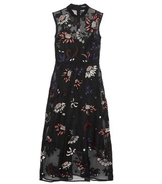 Marcus Lupfer + Embroidered Embellished Silk-Organza Dress