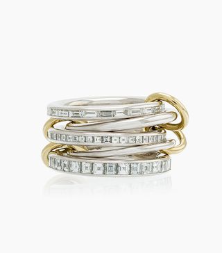Spinelli Kilcollin + 18k White Yellow Gold Augusta Diamond Ring