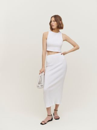The Reformation + Sangria Knit Skirt