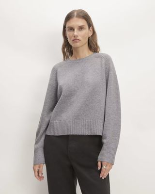 Everlane + The Cashmere Boxy Crew Sweater