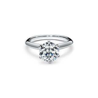 Tiffany + The Tiffany Setting Engagement Ring in Platinum