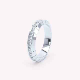 Loev Jewelry + Eternity Engraved 4mm Diamond Ring