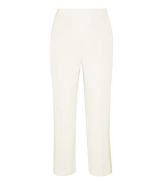 3.1 Phillip Lim + Satin-Trimmed Crepe Tapered Pants