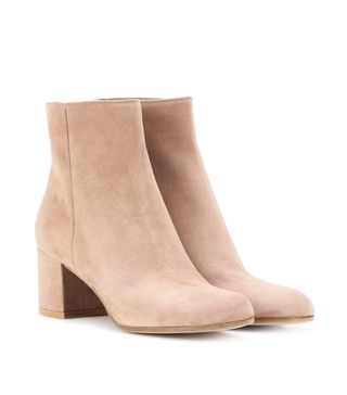 Gianvito Rossi + Margaux Mid Suede Ankle Boots