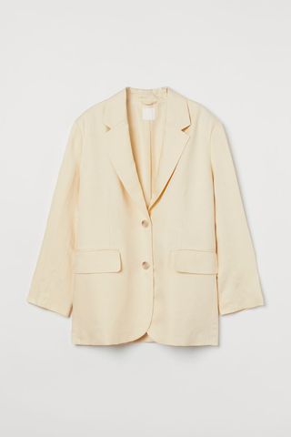 H&M + Oversized Linen-Blend Blazer